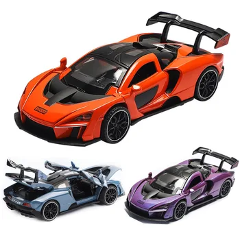 1:32 McLaren SENNA turnate din aliaj model de masina de colecție Baiat cadou de ziua copiilor mașină de jucărie transport gratuit