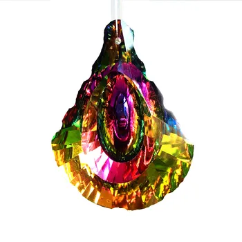 12pcs/Lot 63*48mm Curcubeu K9 Cristal Candelabru Prisme Pandantive Shell Shapr de Iluminat din Cristal Părți cel Mai Frumos Candelabru de Piese