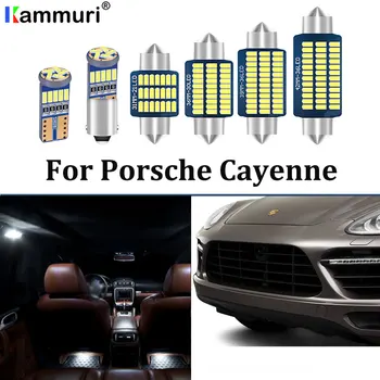 KAMMURI Alb Canbus LED Bec lumina de interior Kit Pentru Porsche Cayenne 2 958 92A 9PA 955 LED-uri de iluminat Interior kit 2002-2018