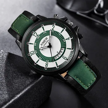 Piele Ceasuri Barbati Militare de Sport Cuarț Ceas de mână de Lux, Ușă Afară XINEW Moda Relojes Ceas de Înaltă Calitate relogio masculino