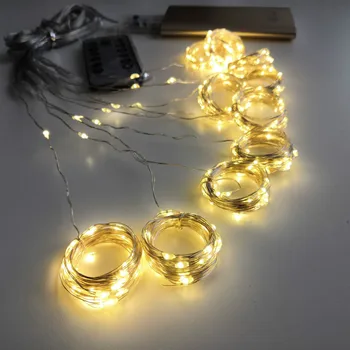 1/2/3M LED-uri de Crăciun de Basm Șir de Lumini de la Distanță de Control USB de Anul Nou Ghirlandă Perdea Lampa de Vacanță Decorare Pentru Casa Dormitor