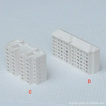 1/500 DIY Nisip Masă de Material Zonă de Mare Creștere Clădiri Rezidențiale Modelul Translucid de Planificare Diorama