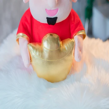 1 buc 35cm Dumnezeu de Avere de anul Nou mascota Anul Nou Chinezesc China om Rochie de Mascota în Tang Costum de Pluș Umplute Papusa Decor Petrecere