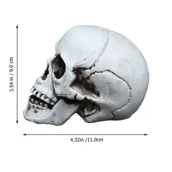 1 buc Lumină Realistă Realiste Craniu Decor de Halloween Decor pentru Magazin