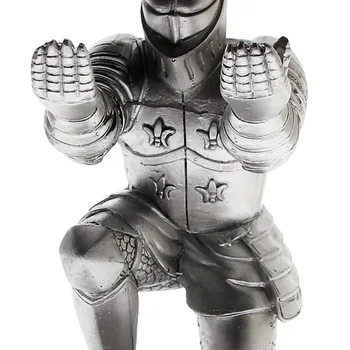 1 buc/Pack Medieval Rece Knight-Genunchi Stilou Titularul Stand Cadou Desktop Decor Armura Soldat Statuie Statuie pentru Birou Suppl