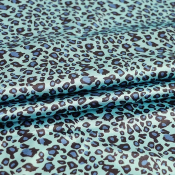 100cm*148cm Violet Wild Print Leopard African Tesatura Satin Charmeuse Tecido Haine