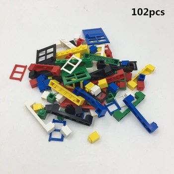 102pcs/lot Bloc Șase seturi de Uși și Ferestre Compatibile cu branduri Jucărie de Învățământ Multicolor jucarii pentru Copii