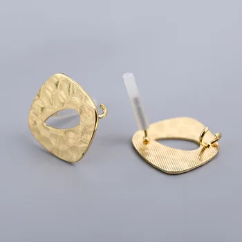 10buc Metal Ureche Stud Aur Gol Cercei Geometrice de Bază Conectori Linker Pentru a Face Bijuterii Diy Femei Cercei Accesorii