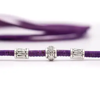 10meter 3mm rotund violet plută cablu COR-408-10