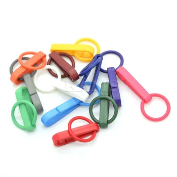 120pcs Colorate Mănuși Cârlig din Plastic Catarame de Ajustare Cârlig Cu Inel Utilizate Pentru Perdele de Dus
