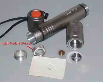 12mm cu laser modulul gazdă / rezistent la apa gazdă laser piesele se potrivesc M9 suport lentile si 18650
