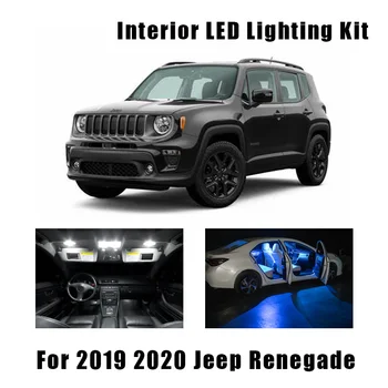 14 x Alb Canbus fara Eroare LED Lumini Interioare Pachet Kit Pentru 2019 2020 Jeep Renegade Lectură Cupola de Marfă Lampa plăcuței de Înmatriculare