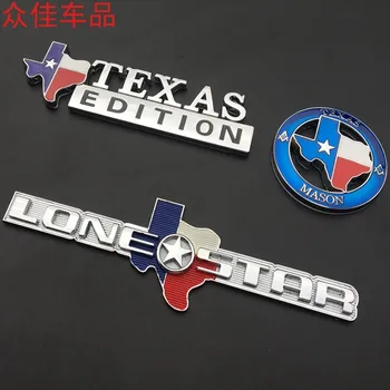 1buc Styling Auto Metal, Masini Emblema LONE STAR/TEXAS MASON/LONE STAR EDITON Autocolant Insigna Logo-uri Decal Pentru Dodge Jeep VOLVO FORD