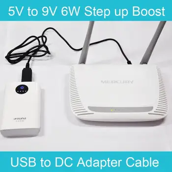 1M USB la 5V DC de 9V 6W Pas Impuls Adatper Cablu Pentru dispozitive Mobile Power bank Router Ecran LCD UPS