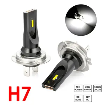 2 buc CREE H7 LED Lumina de Ceață Kit de Conversie Bec de Mare Putere 6000k 100W Bec Far pentru Reparații și Modificate