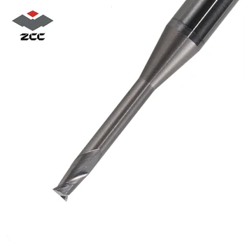 2 buc/lot ZCC.CT NM-2EP tungsten din oțel 2 flaut square gât lung acoperite frezei cnc freza pentru cupru și din aliaj de aluminiu