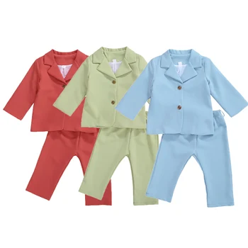 2 buc Noi Toamna de Moda pentru Copii Copilul Haine Fete Set cu Maneci Lungi Blazer Bluze Paltoane+Pantaloni Lungi pentru Sugari Tinutele Casual se Potriveste