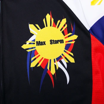 2019 Noua Echipa Filipine Ciclism Jersey Personalizate Drum de Munte Cursa de Sus max furtuna Reflectorizante, fermoar buzunar 4