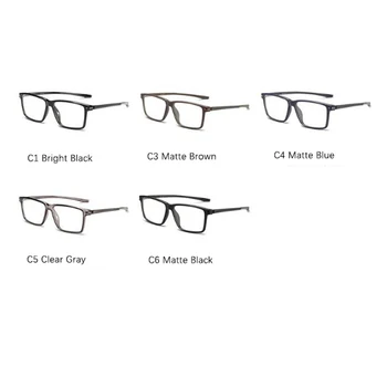 2020 Moda Ochelari de Citit Bărbați TR90 lumina ultra confortabil Subțire Pătrat Rama Ochelari Pentru Bărbați ochelari baza de Prescriptie medicala +1...+4