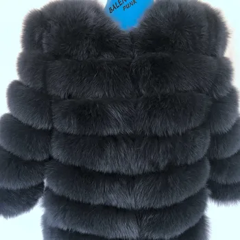 2020 Naturale haină de Blană de Vulpe reală naturale pentru Femei de Iarnă Autentică naturale haină de Blană de Vulpe cu Blana vesta fata Haina femei veste haină de blană