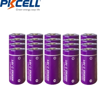 20buc/PKCELL 3.6 V C dimensiune Baterie cu Litiu ER26500 9000Mah Li-SOCl2 Baterie
