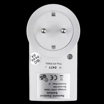 230V 10A fără Fir Control de la Distanță Comutator de Alimentare Priza de Acasă Metru Casa Priză Lumina Wattmeter Contor de Energie UE Plug