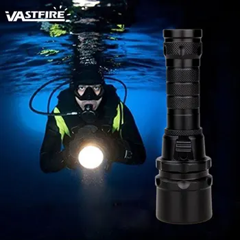 2500LM XML T6 Scufundări Scuba Lanterna Underwater 100M rezistent la apa Portabile Reîncărcabile scafandru Lanterna Lanterna+18650+Incarcator USB