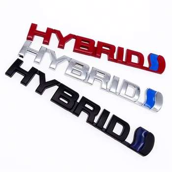 3 Stiluri 3D Masina HIBRID Logo-ul Autocolante Retehnologizare Metal Emblema, Insigna Decal Accesorii Auto Pentru Toyota Prius, Camry Coroana Auris, Rav4