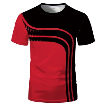 3D Digital Vara Fierbinte de Vânzare de Moda Maneca Scurta Slim Confortabil Bărbați și Femei Sport T-shirt