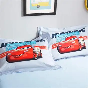 3D Masini McQueen Mângâietor seturi de lenjerie de pat pentru copii decor dormitor twin dimensiune plapuma regina lenjerie de pat bumbac lenjerii de pat copii acasa