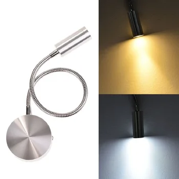 3W LED-uri Lampă de Perete Flexibil Home Hotel Lectură pe Noptieră Lumina de Perete Carte Lumini Aluminiu cu LED Sconces