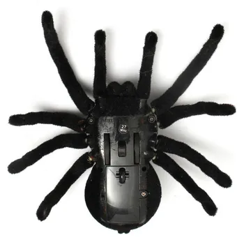 4-way Infrarosu RC Spider strălucirea Ochilor Halloween Simulare Înfricoșător de Pluș Înfiorător Tarantula Control de la Distanță Complicat Înfricoșător Moale Glumă Jucarii
