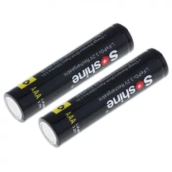 4buc/lot 10440 280mAh 3.2 V LiFePO4 baterie Reîncărcabilă Baterie AAA + Acumulator Portabil Cutie cu 2 buc Baterie Conectori pentru LED Flas
