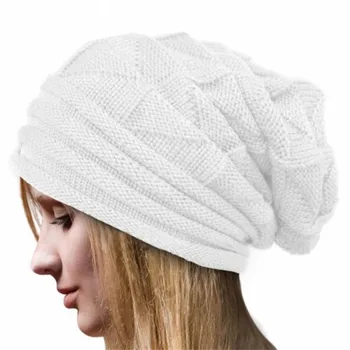 #5 DROPSHIP 2021 NOU HOT Femei de Moda de Iarnă de Croșetat Pălărie de Lână Knit Beanie Cald Capace