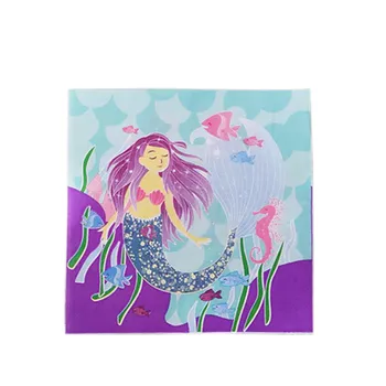 57Pcs Mermaid Partidul Tacamuri de unica folosinta, Consumabile Kit de Petrecere Copil de Dus Favoarea Fetelor 1st Birthday Party Decor Sirena Tema