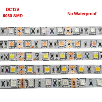 5m 12V 5050 Led Strip lumină 60led/m RGB/Alb/Cald alb/Rosu/Verde/Albastru/Galben Diodă Led Lampă Flexibilă Bandă;DC12V 5A led de putere