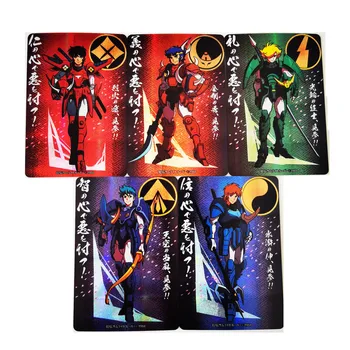 5pcs/set YoroiDen-Trupele de Samurai Ronin Warriors Protagonistul Hobby Colecție Colectia de jocuri Anime Carduri