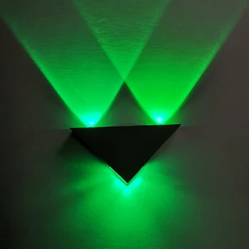 6 culori Moderne Corp din Aluminiu Triunghi Lumina de Perete Pentru Dormitor LED Lampă de Perete Coridor Noptiera Decorative Lampa Decor dropship