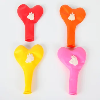 6pcs/multe Baloane cu Pompa Printesa Colorat Latex Aer Baloes Forma de Inima pentru Petrecere de Aniversare pentru Copii Decor Consumabile