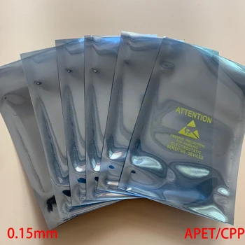 7*11cm 7x11cm 8*12cm 8x12cm Disc Folie de Aluminiu APET CPP Top Deschis Translucid Atenție Tipărite ESD antistatic Husă de Depozitare Sac