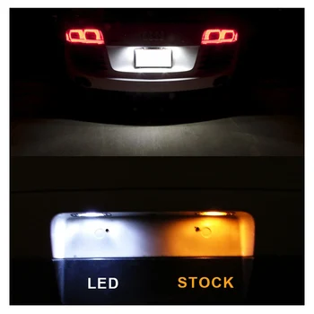 8pcs LED Alb Lumina de Interior de Mărfuri Lectură Kit Becuri se Potrivesc Pentru Perioada 2012-2016 2017 2018 2019 Toyota Prius C Harta Dom Licență Lampa