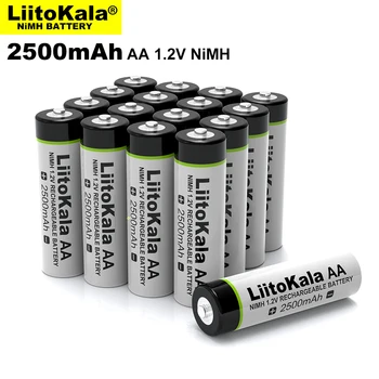 8pcs Liitokala 1.2 V AA 2500mAh Ni-MH baterie aa pentru Temperatura arma de control de la distanță jucărie mouse-ului baterii