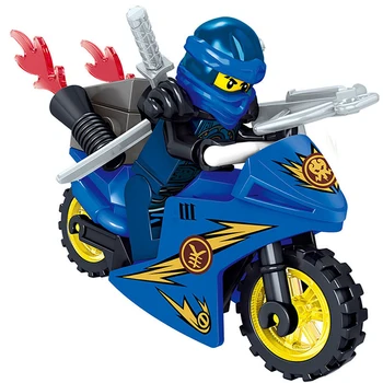 8pcs Ninjagoed Motocicleta Rece Cu Arme Educația Timpurie a Copiilor Cifre Seturi de Cărămizi Jucarii Pentru Copii Cadouri