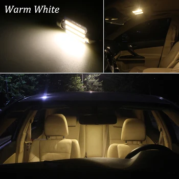 9pcs Alb Canbus LED-uri Auto de Interior Lumini Pachet Kit Pentru Porsche Macan S Turbo-LED-uri de iluminat Interior kit (+)