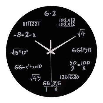 Acasa Ceas De Perete Creative Tăcut Ecuații Matematice Politehnica Digital Decor Ceas De Perete Ceas Mecanic De Moda Hot Nou Feb11