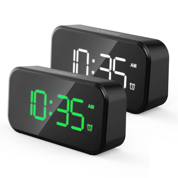 Acril/Oglinda de Alarmă Ceas LED Digital Ceas cu Voice Control Amânare Temperatura de Afișare Timer Decor Acasă USB Ceas Electronic