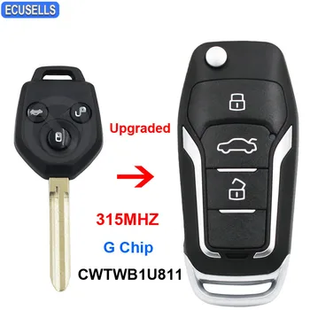 Actualizat 3 Butonul de Pliere Flip Telecomanda Auto breloc 315Mhz cu G Cip FCC ID: CWTWB1U811 Pentru Subaru XV 2012 2013