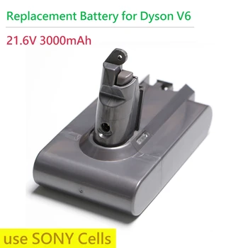 Acumulator de schimb pentru Dyson V6 Real 3000mAh 21.6 V de Inalta Calitate Li-ion Baterie Reîncărcabilă Vid V6 se potrivesc pentru dc58 dc62