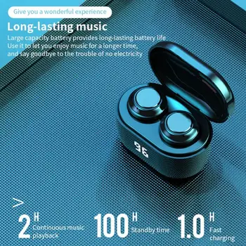 Adevărat TWS Touch Control Căști fără Fir Bluetooth 5.0 Căști Impermeabil Sport Căști Hifi Sound Mini-Căștile cu Microfon