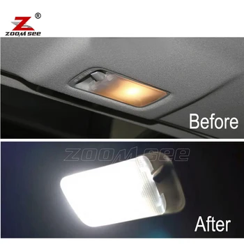 Alb Premium Gratuit de Eroare LED-uri Auto bec Lectură Interior Dome de Tavan kit de lumina Pentru 2010-2017 Nissan Leaf ZE0
